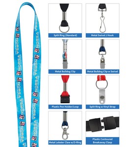 Good Valueâ„¢ 1/2" RPET Fine-Print Lanyard