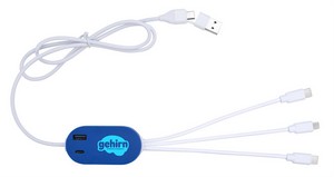 Good Valueâ„¢ DualLink Charging Cable 2A with USB Hub