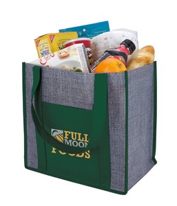 Good Valueâ„¢ Laminated Heathered Non-Woven Grocery Tote