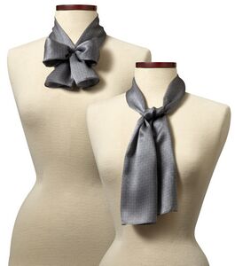 Grey Felton Silk Scarf - 8"x45"