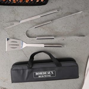 Grill Easy 3 Pc. Stainless BBQ Utensil Set With RPET Case