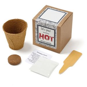 Growables Planter in Kraft Gift Box w/Seeds (Serrano Peppers)