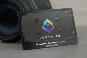 Gunmetal Business Cards