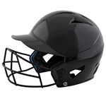 HX Rookie Baseball Helmet w/Facemask; Uncoated