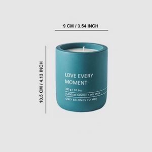 Hand-Poured Concrete Cup Natural Soy Scented Candles