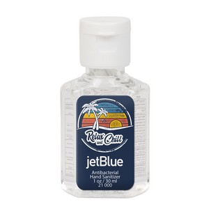 Hand Sanitizer 1 oz Square Bottle