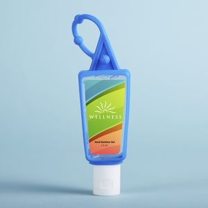 Hand Sanitizer Gel: 1 oz Bottle with Carabiner
