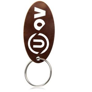 Handsome Oval Keychain