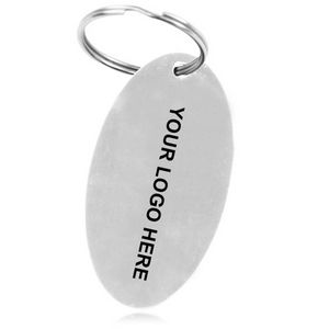 Handsome Oval Keychain