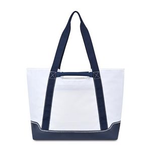 Harborside Medium Boat Bag - White