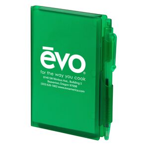 Hard Cover Note Pad w/ Pen