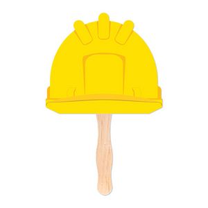 Hard Hat Shaped Hand Fan