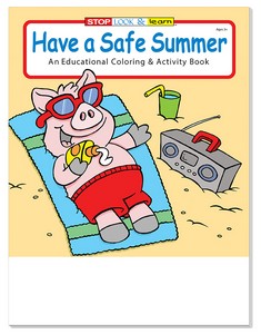 Have a Safe Summer Coloring Book Fun Pack