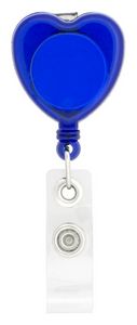 Heart-Shaped Retractable Badge Holder