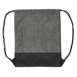 Heathered Drawstring Backpack