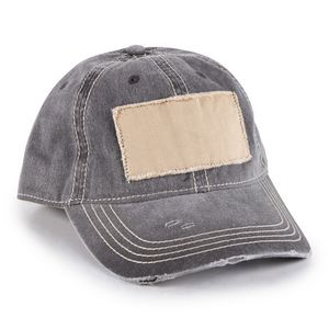 Heavy Washed Patch Cap w/Snap Back