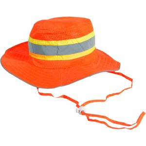 Hi VIs Lime Reflective Booney Hat