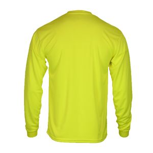 Hi-Vis Microfiber Long-Sleeve Work Shirt