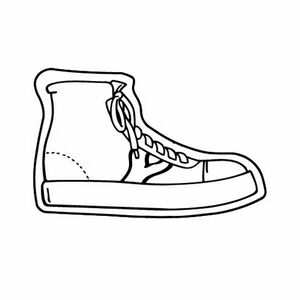 High Top Shoe Magnet - Full Color