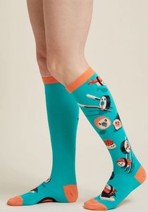 High quality nylon cotton blend knee socks
