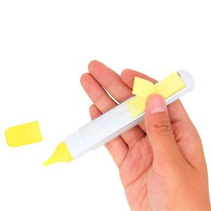 Highlighter Pen With Sticky Note Memo Pad