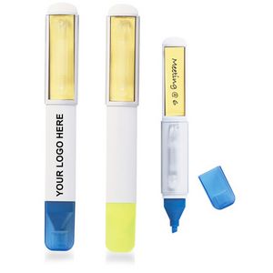 Highlighter Pen With Sticky Note Memo Pad