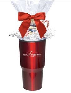 Holiday Peppermint Cocoa & Chocolate Gift Tumbler