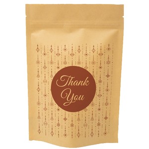 Holiday Red Predesigned Kraft Barrier Pouch (6"W x 9"H x 3"D)