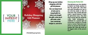 Holiday Shopping Gift Planner Pocket Pamphlet