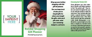 Holiday Shopping Gift Planner w/Santa Pocket Pamphlet