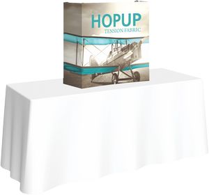 Hopup 2.5ft Straight Tabletop Frame & Fitted Graphic