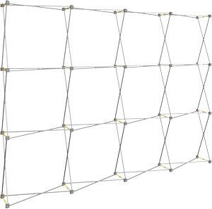 Hopup Lite 10ft Straight Full Height Tension Fabric Display & Front Graphic