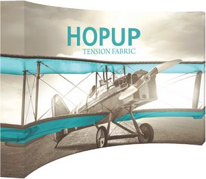 Hopupâ„¢ 13ft. Full Height Curved Display & Fitted Graphic