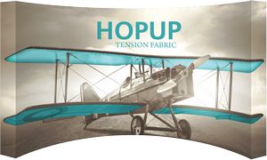 Hopupâ„¢ 15ft Full Height Curved Display & Full Fitted Graphic