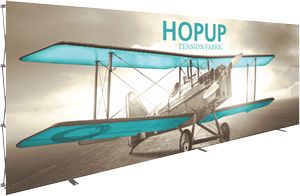 Hopupâ„¢ 20ft Full Height Straight Display W/ Front Graphic