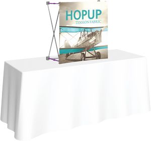 Hopupâ„¢ 2.5ft. Straight Tabletop Display & Front Graphic