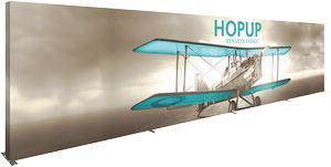Hopupâ„¢ 30ft Full Height Straight Display Full Fitted Graphic