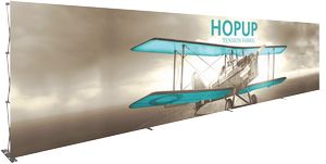 Hopupâ„¢ 30ft Full Height Straight Display W/ Front Graphic