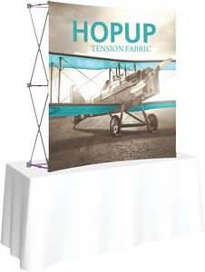 Hopupâ„¢ 5.5ft Curved Tabletop Display & Front Graphic