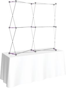 Hopupâ„¢ 5.5ft Curved Tabletop Fabric Display With Endcaps