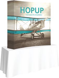 Hopupâ„¢ 5.5ft Curved Tabletop Fabric Display With Endcaps