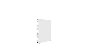 Hopupâ„¢ 5.5ft Full Height Curved Display & Front Graphic