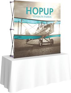 Hopupâ„¢ 5.5ft. Straight Tabletop Display & Front Graphic