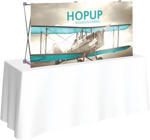 Hopupâ„¢ 5ft Straight Tabletop Display & Front Graphic