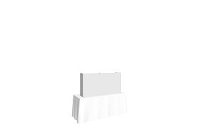 Hopupâ„¢ 5ft Straight Tabletop Display & Full Fitted Graphic