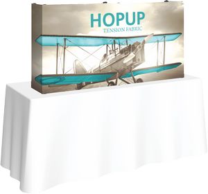 Hopupâ„¢ 5ft Straight Tabletop Display & Full Fitted Graphic
