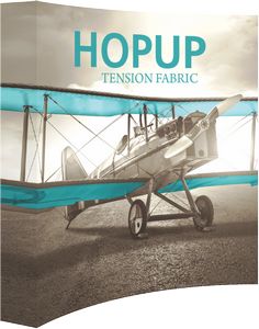 Hopupâ„¢ 8ft Curved Display & Full Fabric Graphic