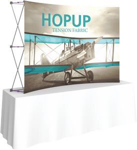 Hopupâ„¢ 8ft Curved Tabletop Display & Front Graphic