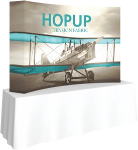 Hopupâ„¢ 8ft Curved Tabletop Display & Full Fitted Graphic