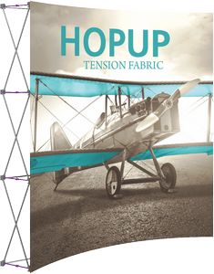 Hopupâ„¢ 8ft Full Height Curved Display & Front Graphic
